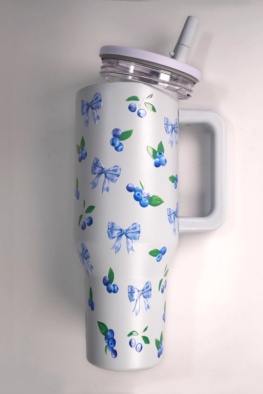 Coquette Blueberry 40oz Stainless Steel Tumbler (Spill Proof)
