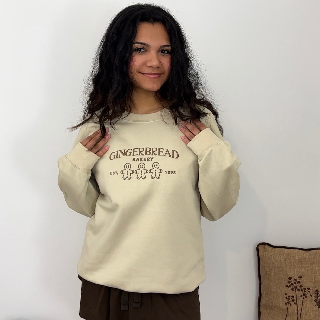 Embroidered GingerBread Bakery Sweatshirt