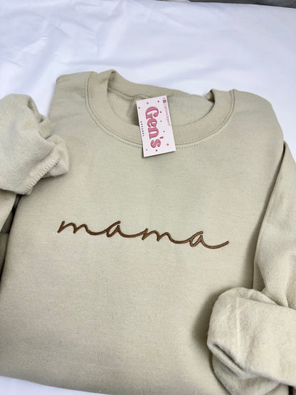 Embroidered Mama Sweatshirt