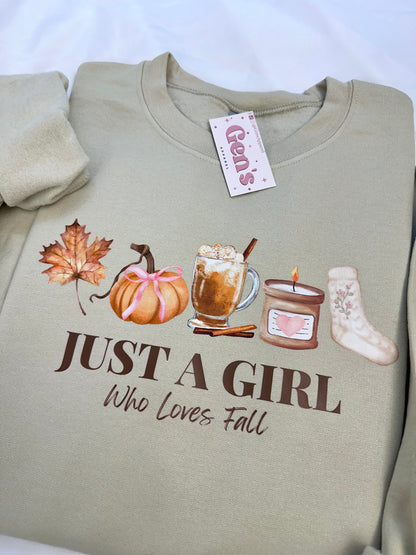 Just A Girl Who Loves Fall Sweatshirt