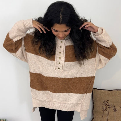 Teddy Oversized Button Down Sweater