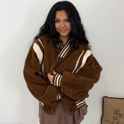 Teddy Luxe Varsity Jacket