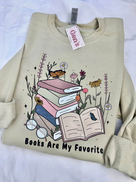 Books Are My Favorite Sweatshirt