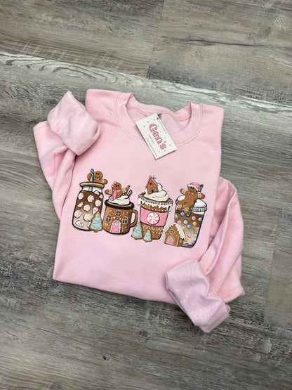 GingerBread Christmas Coffee Sweatshirt