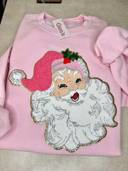 Vintage Santa Chenille Patch Sweatshirt