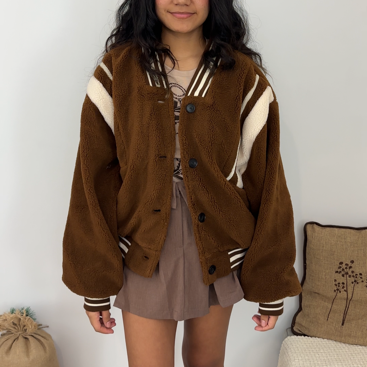 Teddy Luxe Varsity Jacket