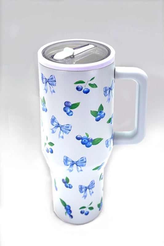 Coquette Blueberry 40oz Stainless Steel Tumbler (Spill Proof)