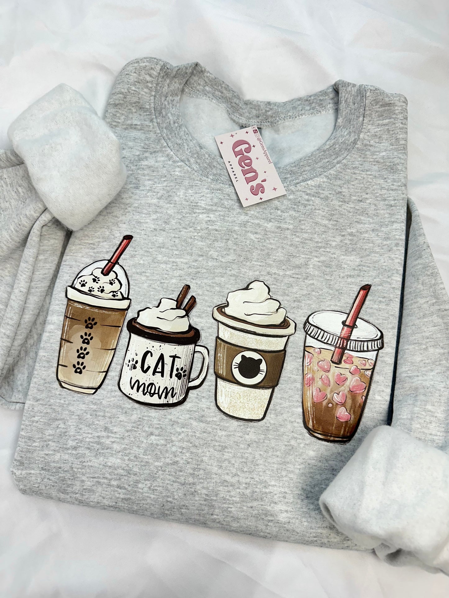 Cat Mom Latte Sweatshirt