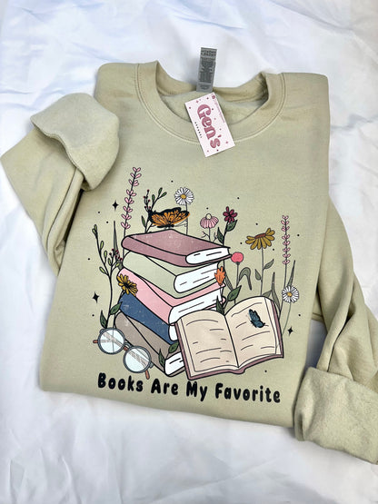 Books Are My Favorite Sweatshirt