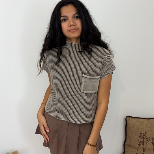 Cocoa Wash Short Sweater