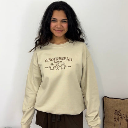 Embroidered GingerBread Bakery Sweatshirt