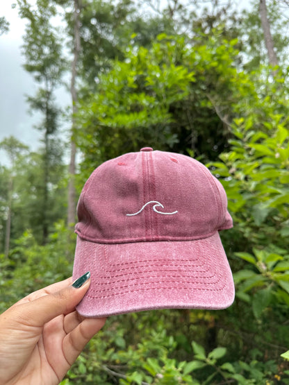 Wave Embroidered Cap