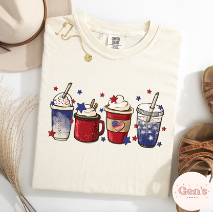 USA Coffee, Comfort Colors T-Shirt