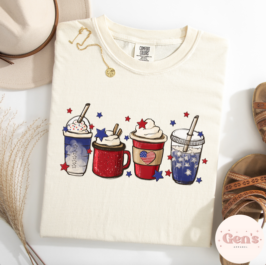 USA Coffee, Comfort Colors T-Shirt