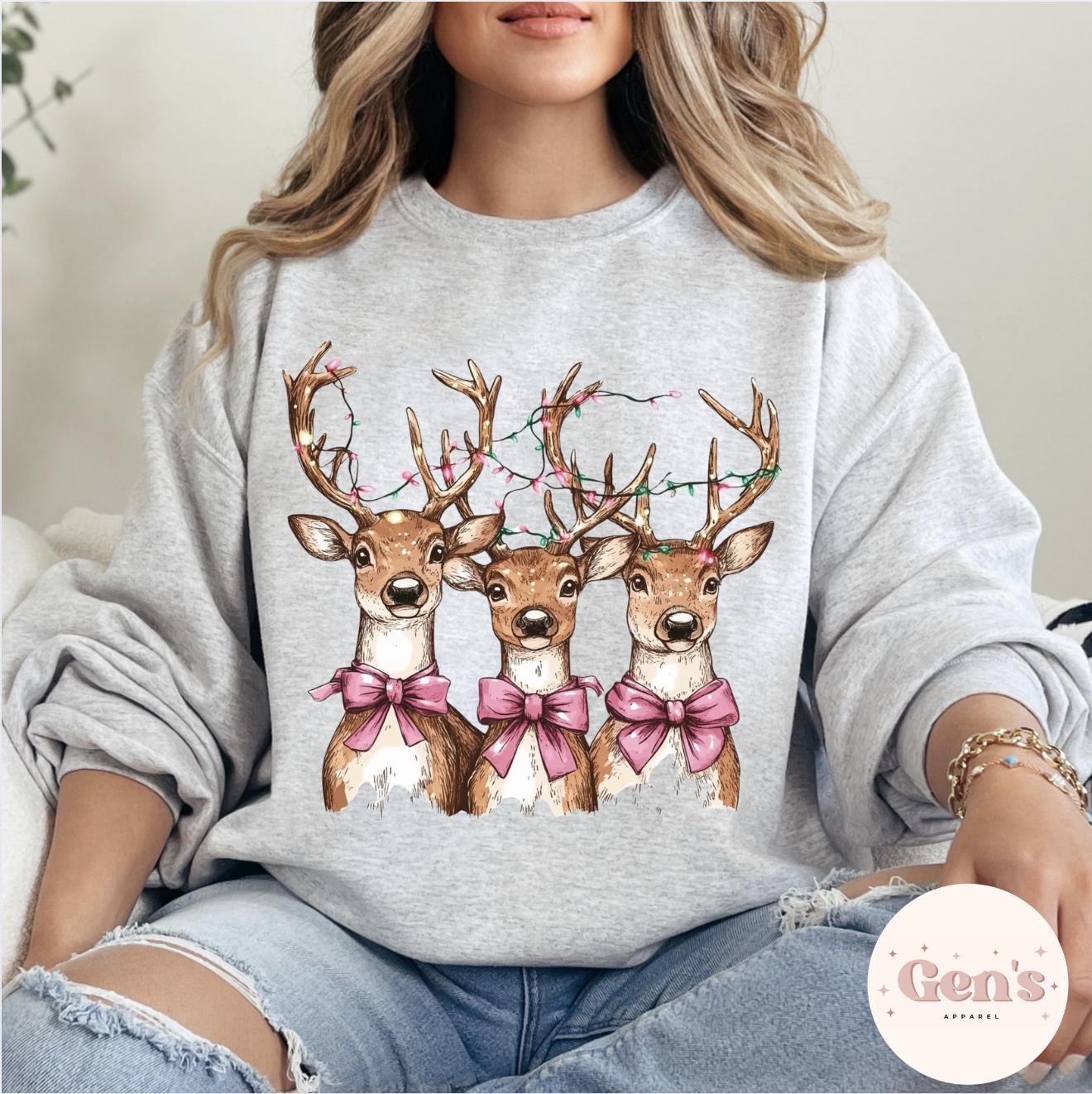 Coquette Reindeer Sweatshirt