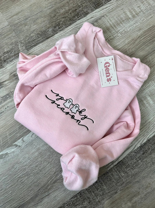 Embroidered Spooky Season Sweatshirt