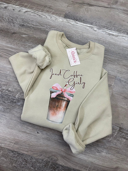 Iced Coffee Bow Sweatshirt