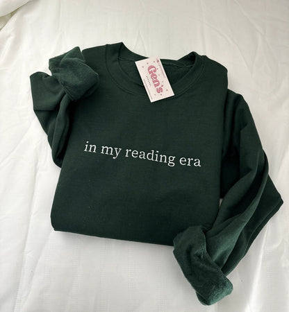 In My Reading Era Embroidered Sweatshirt